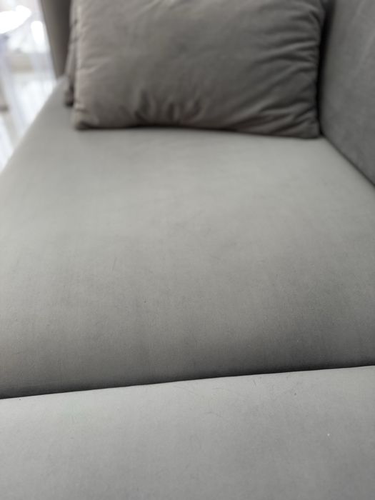 Kanapa sofa welur szara