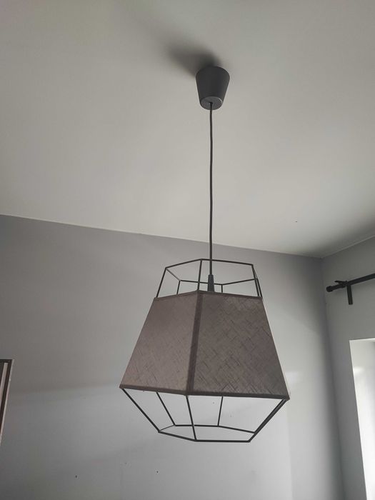 Lampa wisząca sufitowa szara