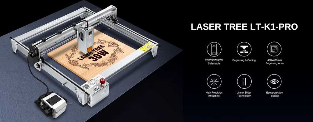 LASER TREE K1 PRO Grawer ploter laserowy grawerka 40W