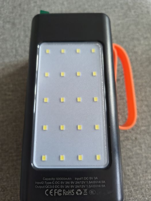 Power bank 50000mAh Duża latarka !