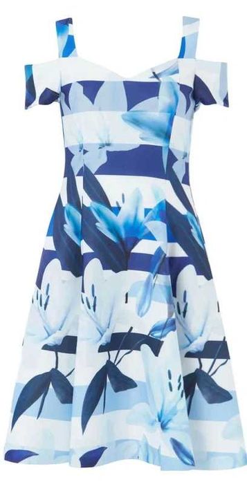 Piękna rozkloszowana sukienka 42/XL