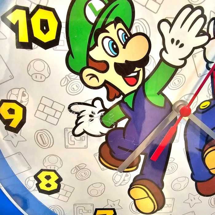 Zegar ścienny Super Mario dla dzieci. Odbiór Warszawa