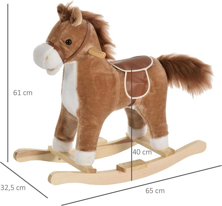 Cavalo de baloiço balancim com sons e movimento - NOVO - PORTES GRÁTIS