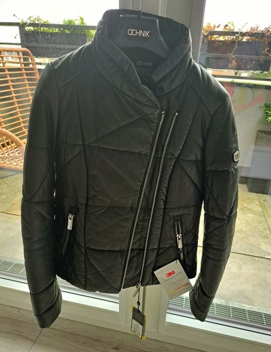 Zimowa kurtka skórzana