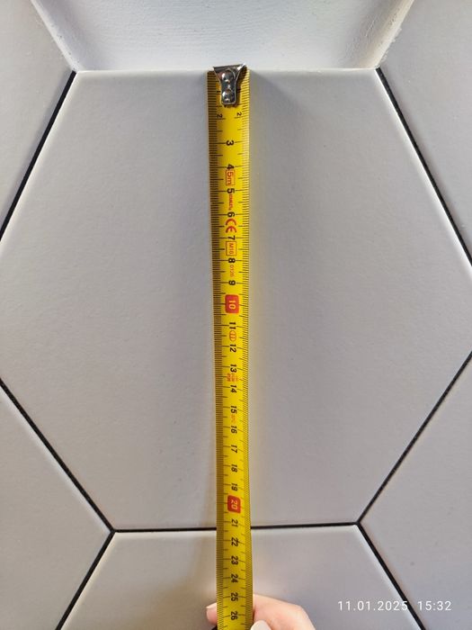 Płytki białe Hexagon sześciokąt