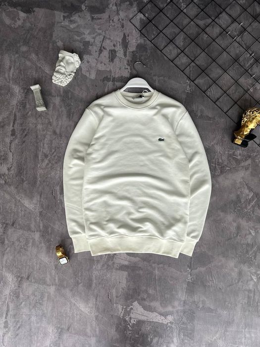 Чоловічий білий світшот Lacoste Premium
