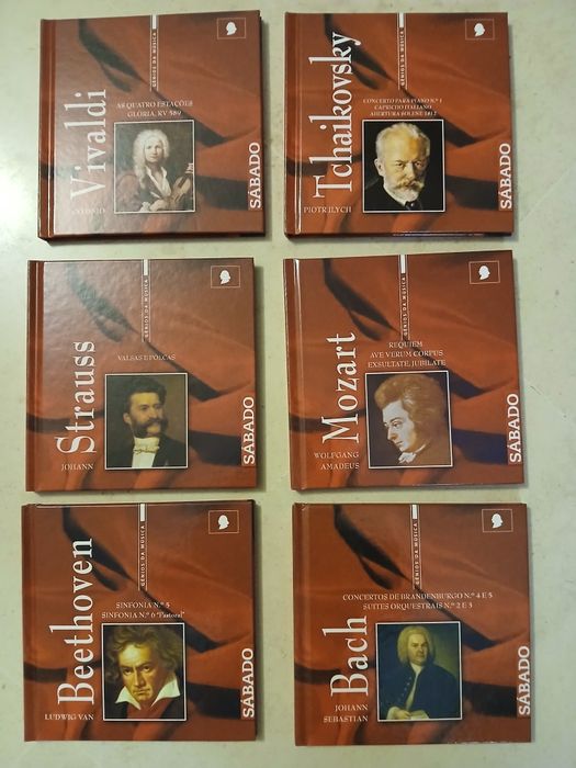 Complete Collection: GENIUSES OF MUSIC (6 Volumes) – CD and Mini-Book