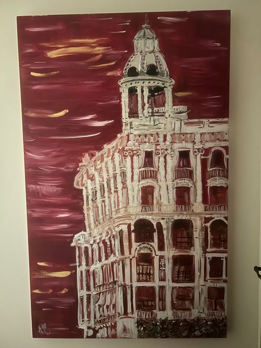 Tela pintada a mão