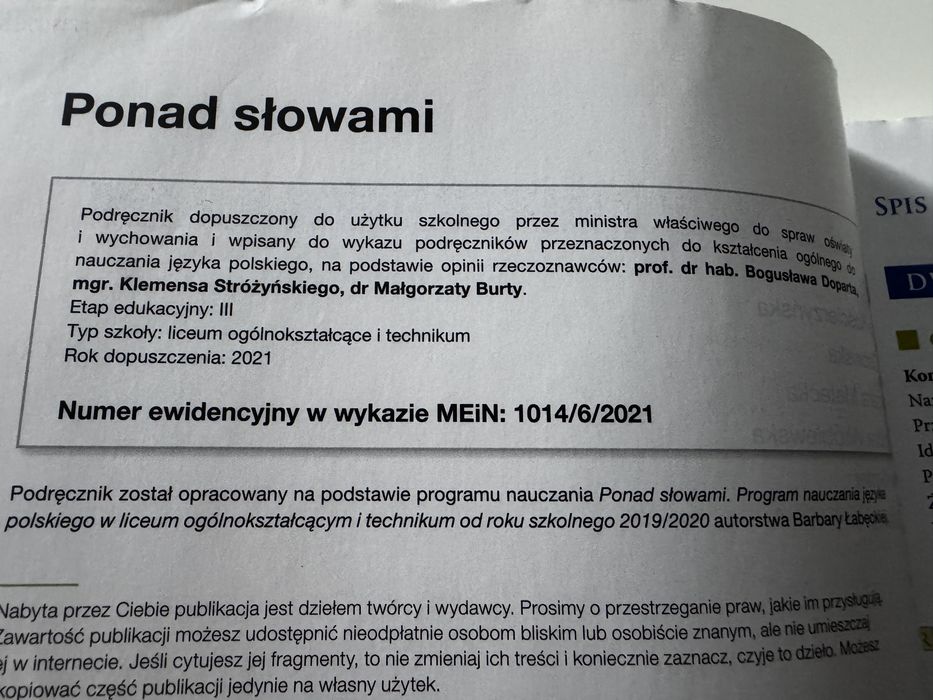 Ponad słowami 3 cz.1i2