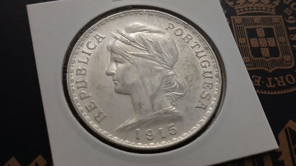 Moeda de prata 1 Escudo de 1915