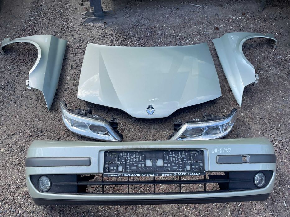 Бампер, Фари, Крила, Капот Renault Laguna 2 до рестайлінг Код Фарби NV190