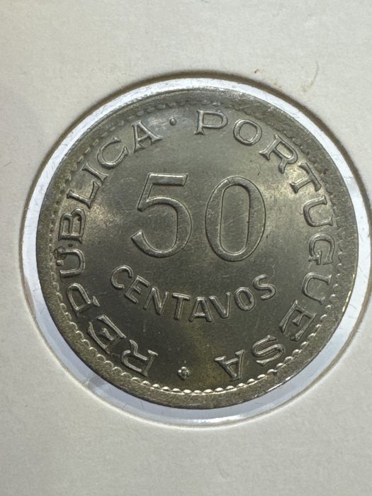 Moeda 50 cent 1949 Cabo Verde