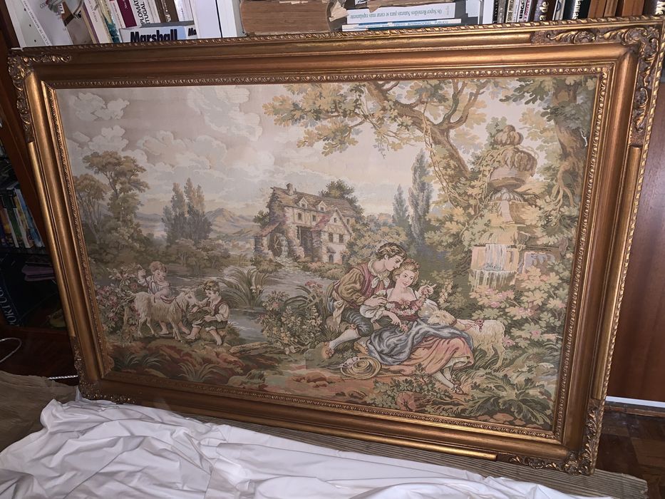 Quadro tapeçaria Gobelin