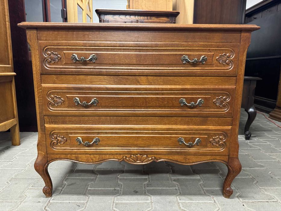 Komoda drewniana w stylu ludwikowskim komoda Ludwik komoda dębowa