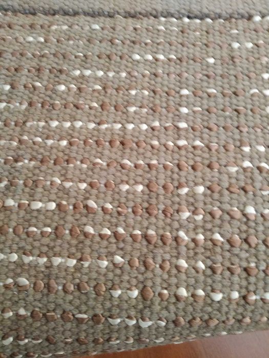 Carpete pelo alto Castanho e Bege - 2m X 3m