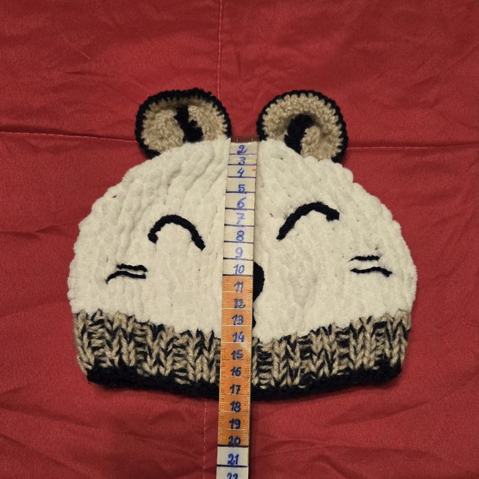 Gorro panda para criança
