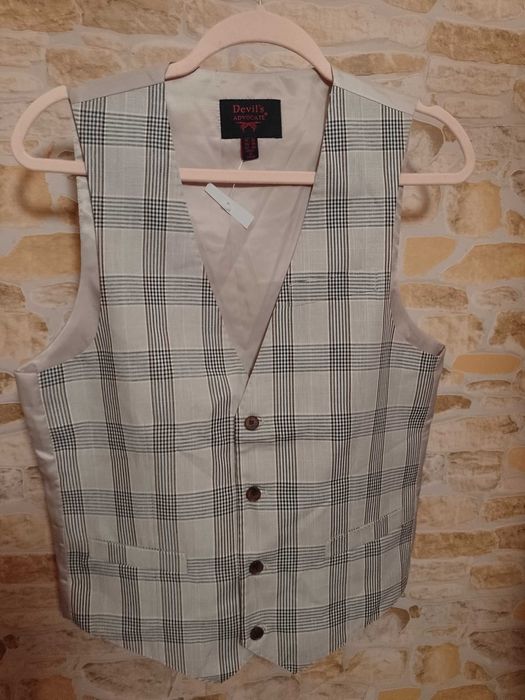 (48/S) Devil's Advocate/ Kamizelka garniturowa z Londynu, NOWA
