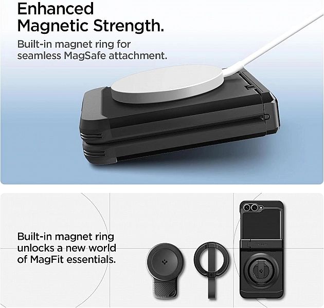 Spigen Tough Armor Pro Mag Magsafe Galaxy Z Flip 6 / 7 Fe Black