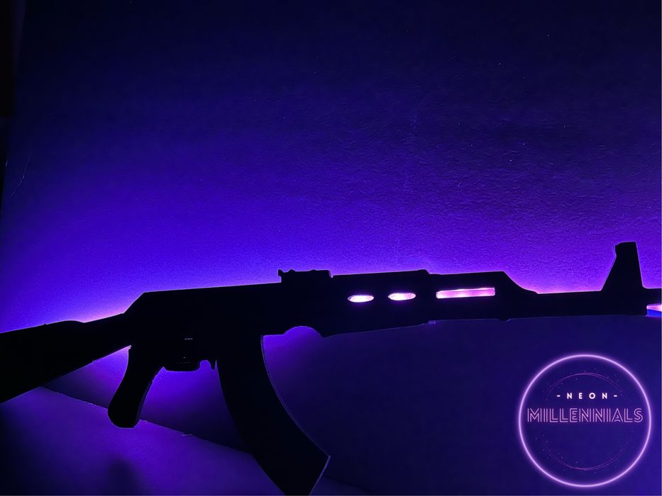 Painel Luz Led Personalizado AK-47
