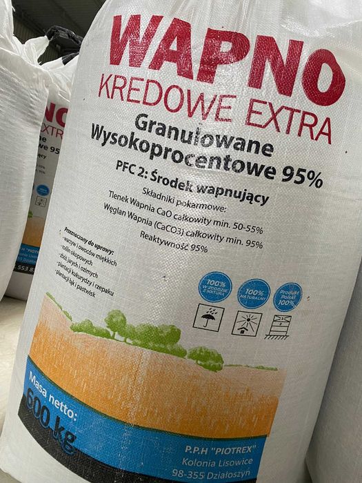 Wapno granulowane Kredowe nawozowe i magnezowe od PRODUCENTA!! Cała PL