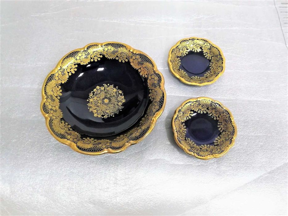 Lindner Kueps Bavaria Echt Cobolt Azul, rendilhado em ouro