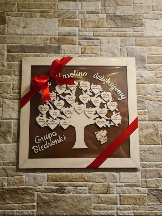 Prezent dla wychowawcy koniec roku szkolnego upominek. Drzewo