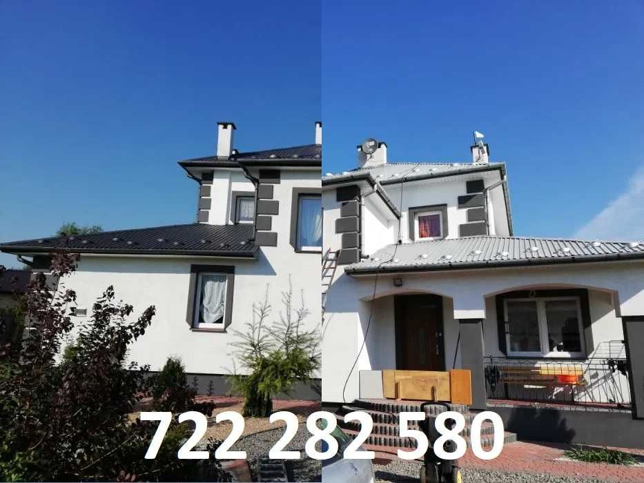 Malowanie mycie Dachów dachu pokryć dachowych WYCENA GRATIS