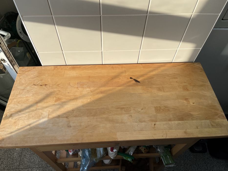 Carrinho de cozinha, bétula, 100x43 cm FÖRHÖJA ikea