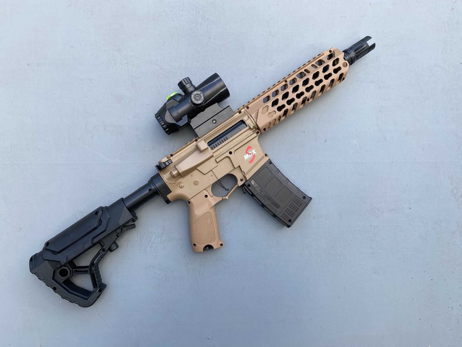 Іграшковий автомат MCX на орбізах РУХОМИЙ ЗАТВОР орбіган гель бластер