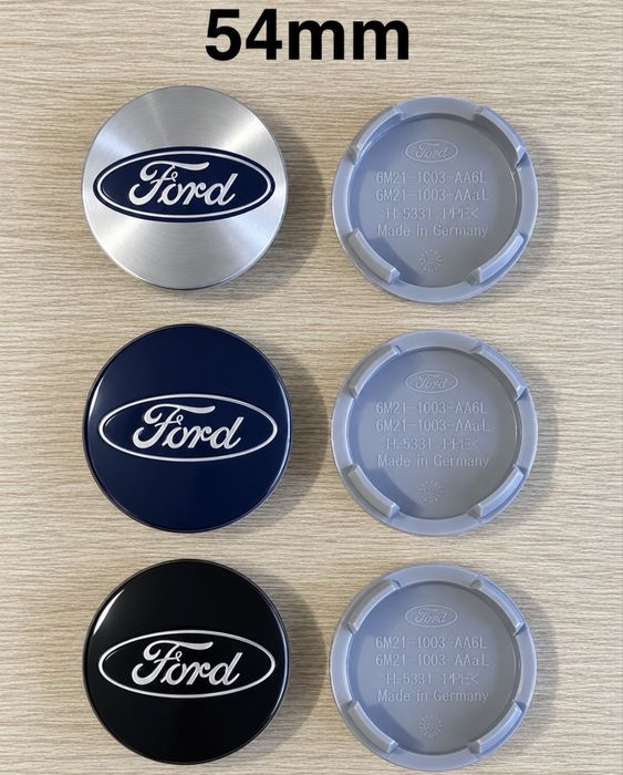 Conjunto Centros Tampas Ford 54mm 56mm 60mm 63mm 65mm 68mm