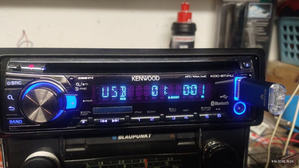 Radio Kenwood KDC-BT41U bluetooth do rozmów USB CD aux sprawne