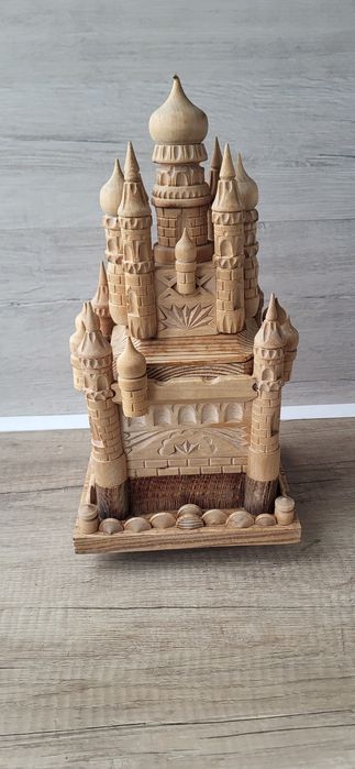 Шкатулка Храм,Замок дерево. Ручная работа