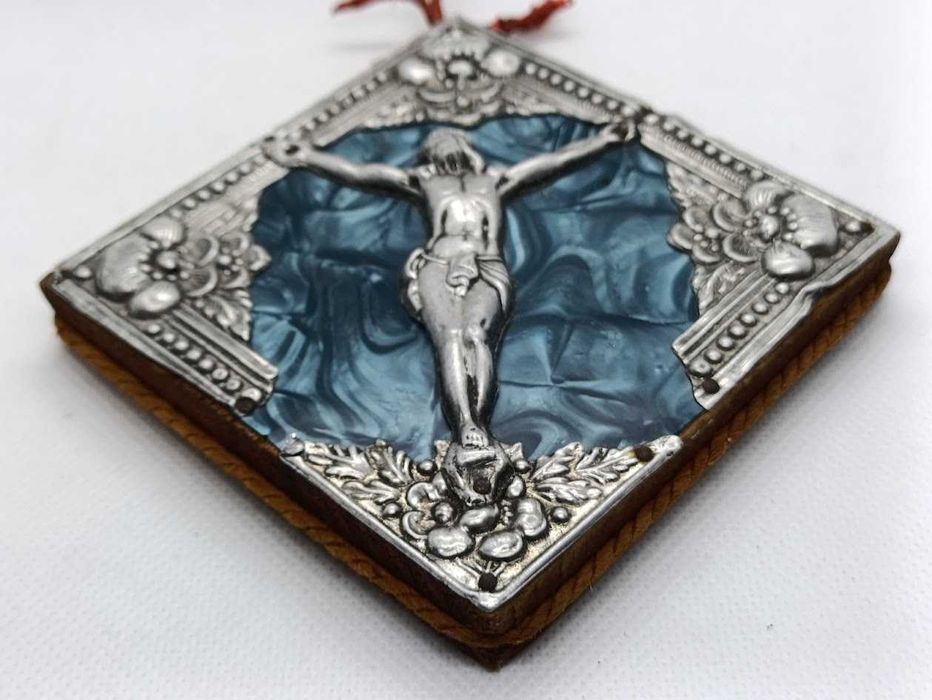 Pequeno quadro antigo católico de Jesus Cristo