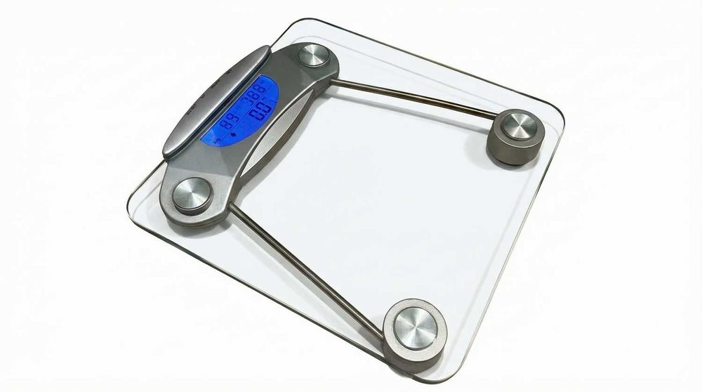 Szklana waga analityczna Westkauf - pomiar tłuszczu i mięśni