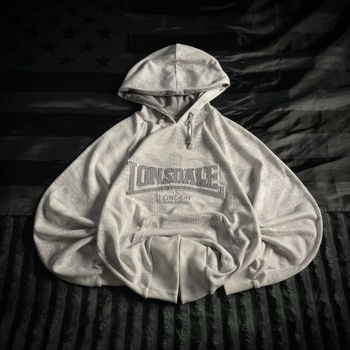 Lonsdale Limited Edition Monogram White Camo Hoodie