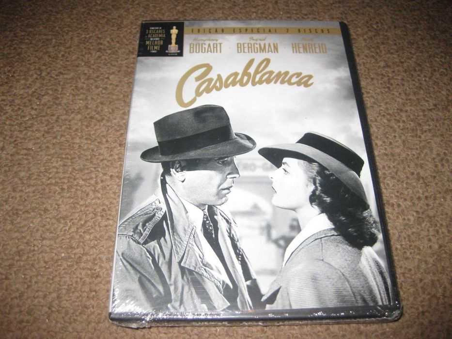 DVD "Casablanca" com Humphrey Bogart/Edição Especial 2 DVDs/Selado!