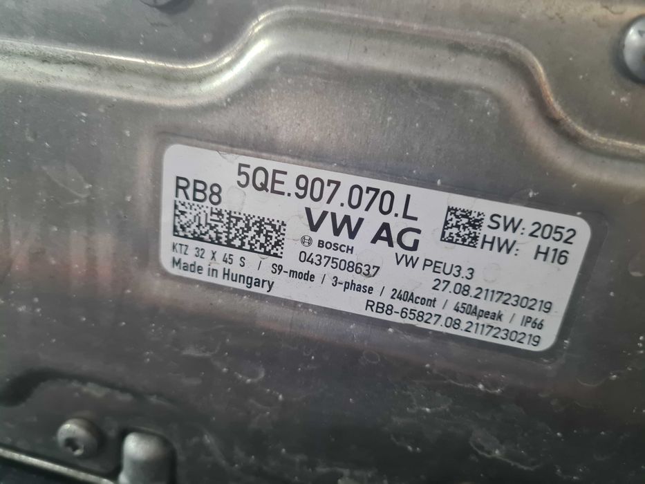 VW E-Crafter II 21r sterowanie elektryczne falownik