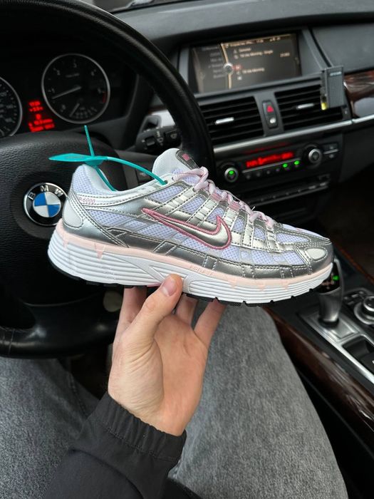 Nike P-6000 Elemental Pink Silver трендові жіночі кросівки найк п 6000