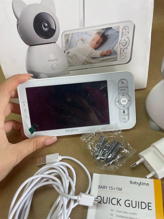 BabyTime Baby Monitor, відеоняня 5-дюймовий кольоровий дисплей