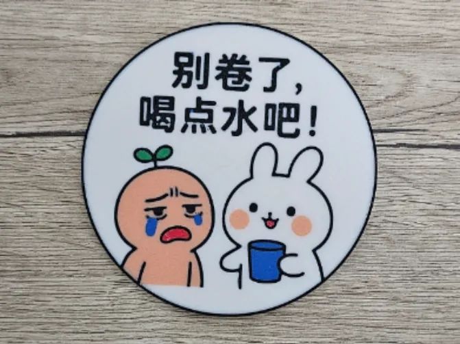 Base para Copo "Relaxa, bebe água!"