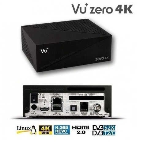 VU+ Zero 4K DVB-S2X – Recetor Satélite 4K UHD – Enigma2