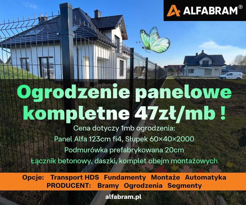 Ogrodzenie panelowe 1,5m – 47zł /mb! # PROMOCJA # transport, montaż