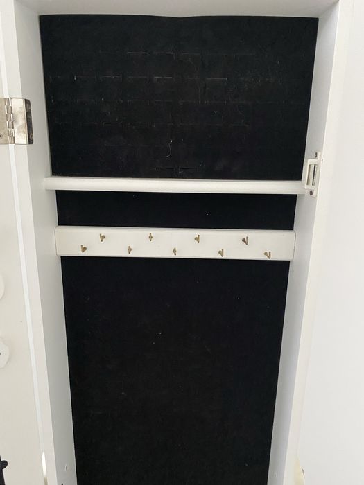 Espelho de pé branco