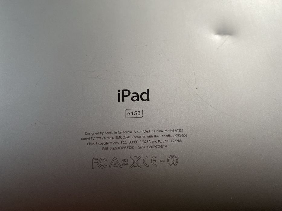 iPad 64GB Model A1337 USZKODZONY
