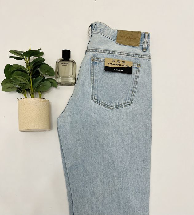 Чоловічі укорочені джинси мом Standard Fit від Pull&Bear