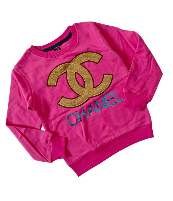 Bluza malinowа bawełniana dla dziewczynki bez kaptura nowa 98-104