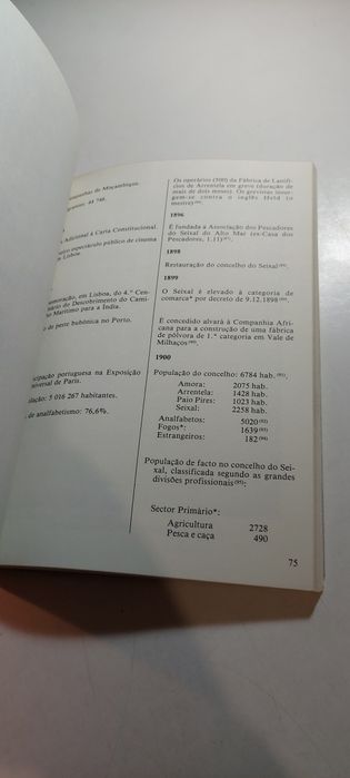 História do Concelho do Seixal, Cronologia - António J. Nabais