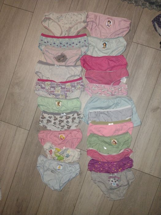 Majtki dziewczęce 116 zestaw