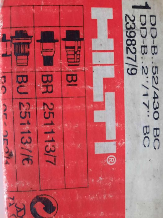 wiertło diamentowe koronowe do wiercenia wiertnicami w betonie i betonie zbrojonym Hilti DD-BI 52/430 mm nowe