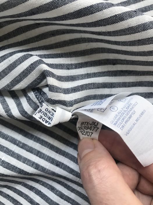 Lniana damska koszula 36 w paski Tommy Hilfiger